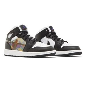 Air Jordan 1 Mid (GS) | Retro Black / Dark Concord / ‘Holograms’ | 6Y : 7.5W~NIB